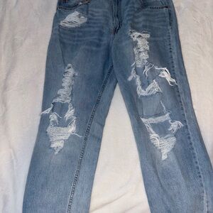Distressed Light Blue Women's Jeans
